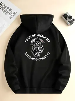 Sudadera con capucha de manga larga a la moda y popular
