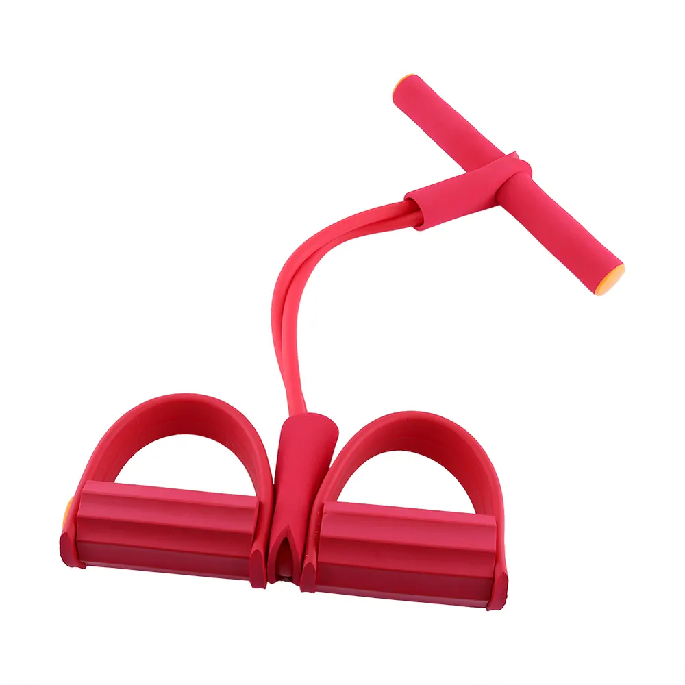 Fita de treino de pedal de espuma de alta densidade, aparelho de exercício para corpo, puxador (vermelho)