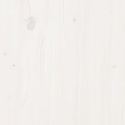 إطار سرير من خشب الصنوبر الصلب من vidaXL 160x200 سم أبيض مع رأس سرير مزود بتخزين