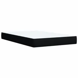 vidaXL سرير بوكس سبرينغ مع مرتبة، أسود، 120x190 سم، مخمل