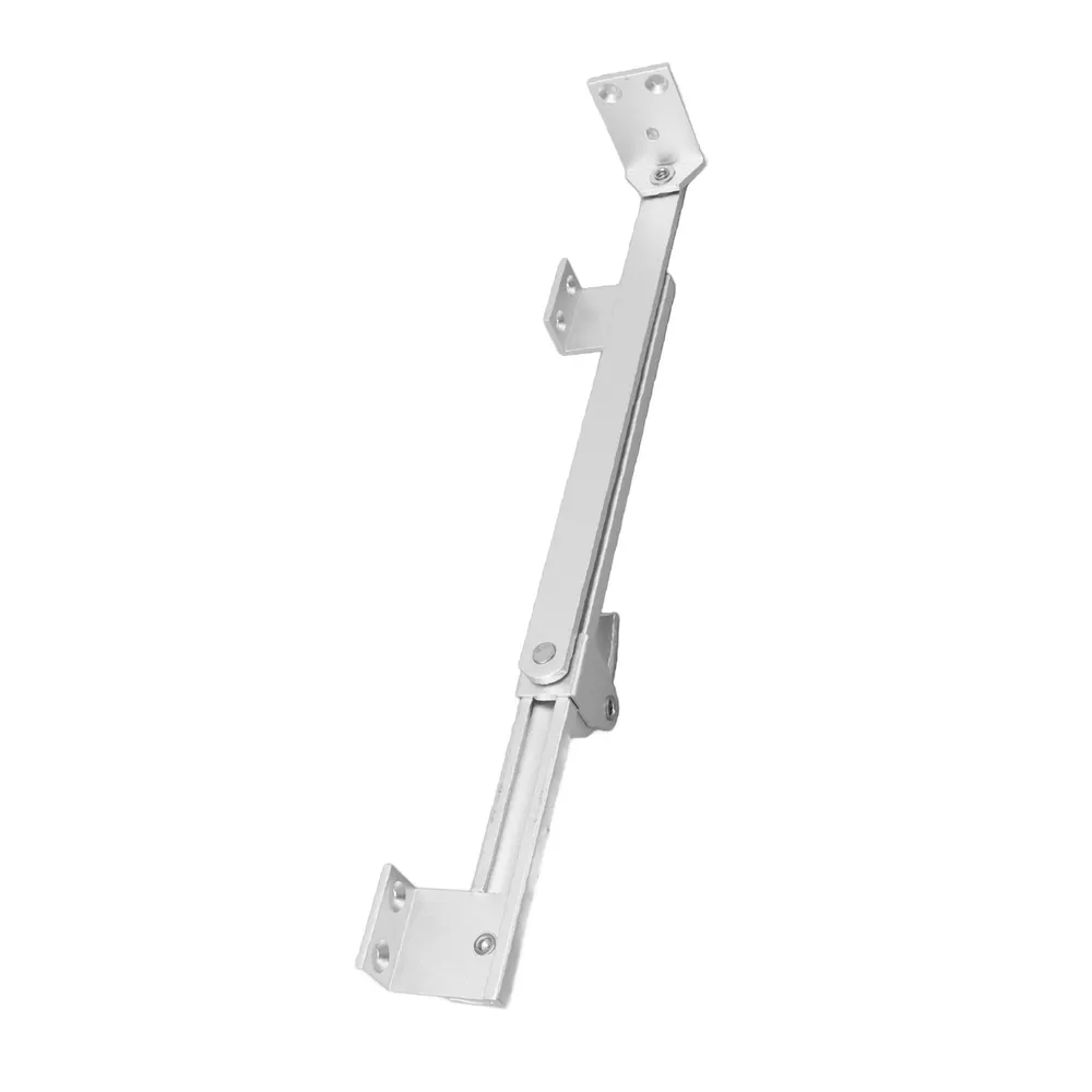 Dobradiça para janela de batente, ajustável, em forma de T, dobradiça de segurança para janela, acessório para janela deslocada, para casa e escritório, cor prateada