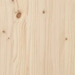 Estrutura de cama individual de madeira de pinho maciça com cabeceira com estante (75x190cm)