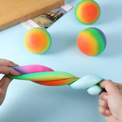 Brinquedos de Relaxamento - 2 Unidades, Bolas Macias que Mudam de Cor para Alívio de Stress, Ansiedade e Jogo Sensorial Manual