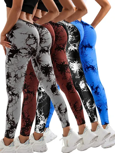 Leggings de cintura alta para elevar o glúteo, para ioga e fitness