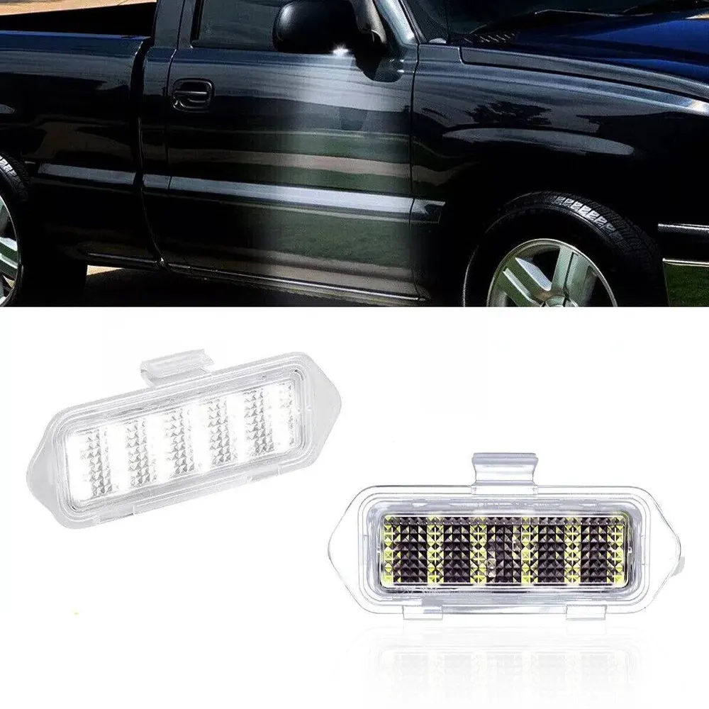 Luzes de Piso no Espelho Lateral LED para Escalade, Silverado, Suburban, Tahoe e Sierra de 2003 a 2006