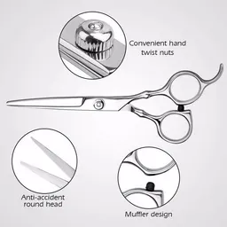 Conjunto de máquinas de cortar cabelo, tesouras de desbaste de 6 polegadas - É proibido vender na plataforma Amazon