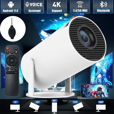 Proyector 5G 4K Smart HD LED WiFi Bluetooth HDMI USB Android Oficina Cine en Casa