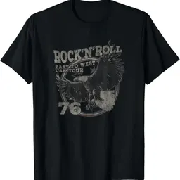 Grafisk tryckt T-shirt för män sommar casual kortärmad