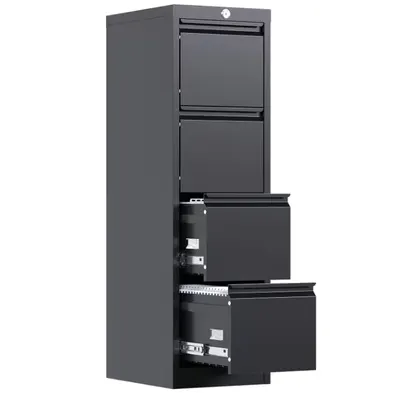 Armário vertical de armazenamento de arquivos metálico com fechadura, 14,96