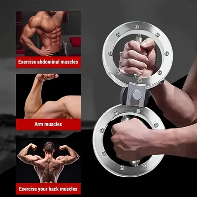 Treinador de braço de velocidade e resistência ajustável multifunção, oito rodas para força do pulso e boxe, ideal para braços fortes e saudáveis para homens, dispositivo de força de braço de 8 anéis de dedo e anel de levantamento de fitness