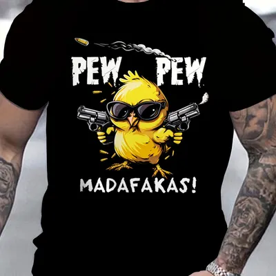 Camiseta informal de verano para hombre con cuello redondo