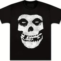 Avslappnad herr-T-shirt med kort ärm och rund hals