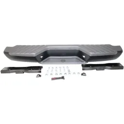 Para-choque traseiro com degrau para Nissan Frontier 2001-2004, barra frontal e almofadas com suportes