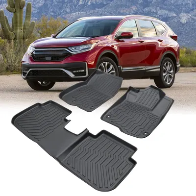 Bilmattor för 2023 CRV Hybrid, svarta allväders TPE-gummimattor