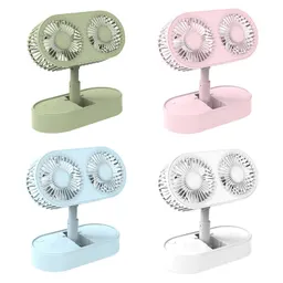Ventilador de escritorio plegable y de altura ajustable, 3 velocidades, silencioso y de bajo consumo