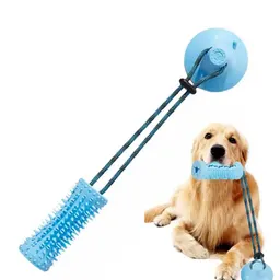 Pelota de juguete masticable duradera para perros, juguete interactivo y educativo para perros de mordida fuerte
