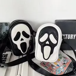 Halloween läder axelväska plånbok