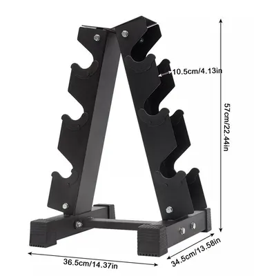 Suporte para halteres de 3 níveis, suporte vertical para pesos hexagonais, para ginásio doméstico e fitness