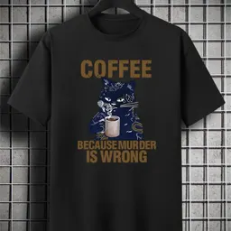 Avslappnad herr-T-shirt med kort ärm och rund hals