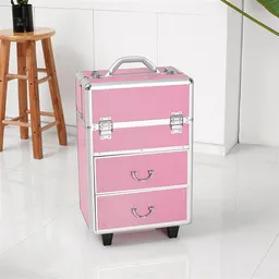 Caja de Almacenamiento de Maquillaje con Asa Frontal