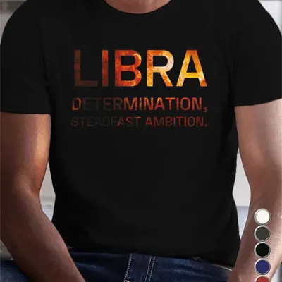 T-Shirt Masculina com Estampado Gráfico Manga Curta Casual de Verão