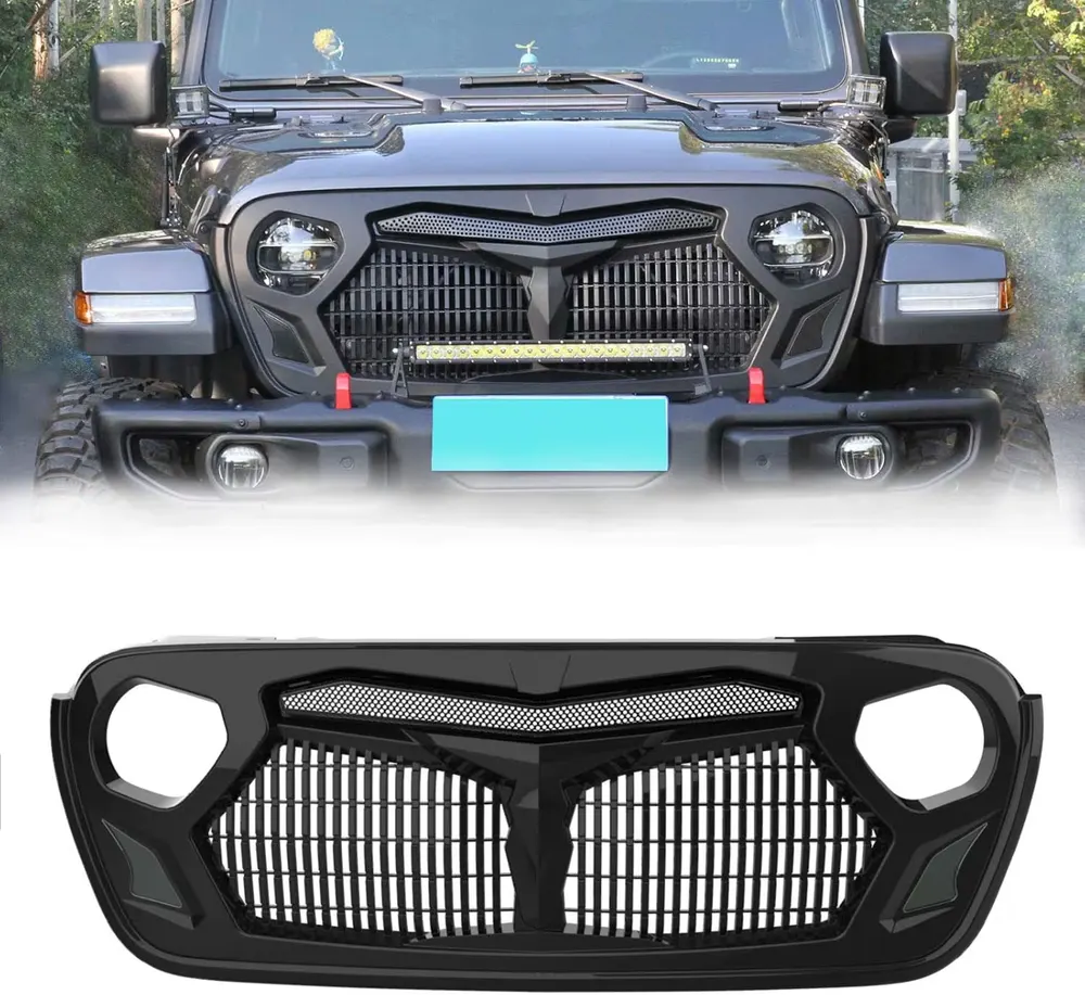 Pansarstil Grill Kompatibel med Jeep-modeller