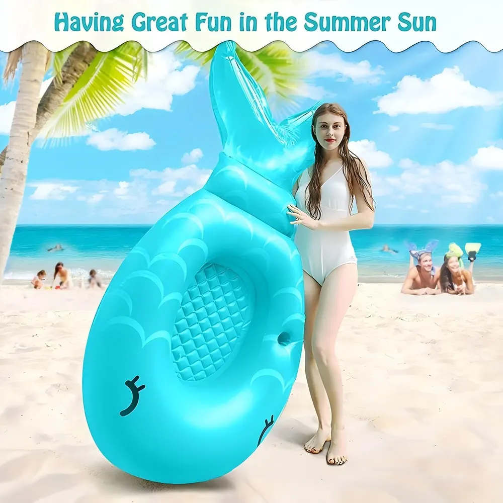 夏日必備人魚造型充氣浮排