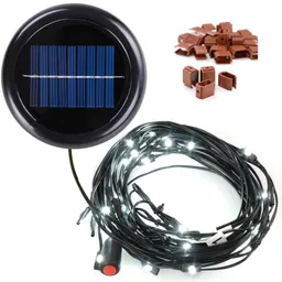 30 LEDs Solsträngsljus Kallvitt För 8 9 6rib WD Umb