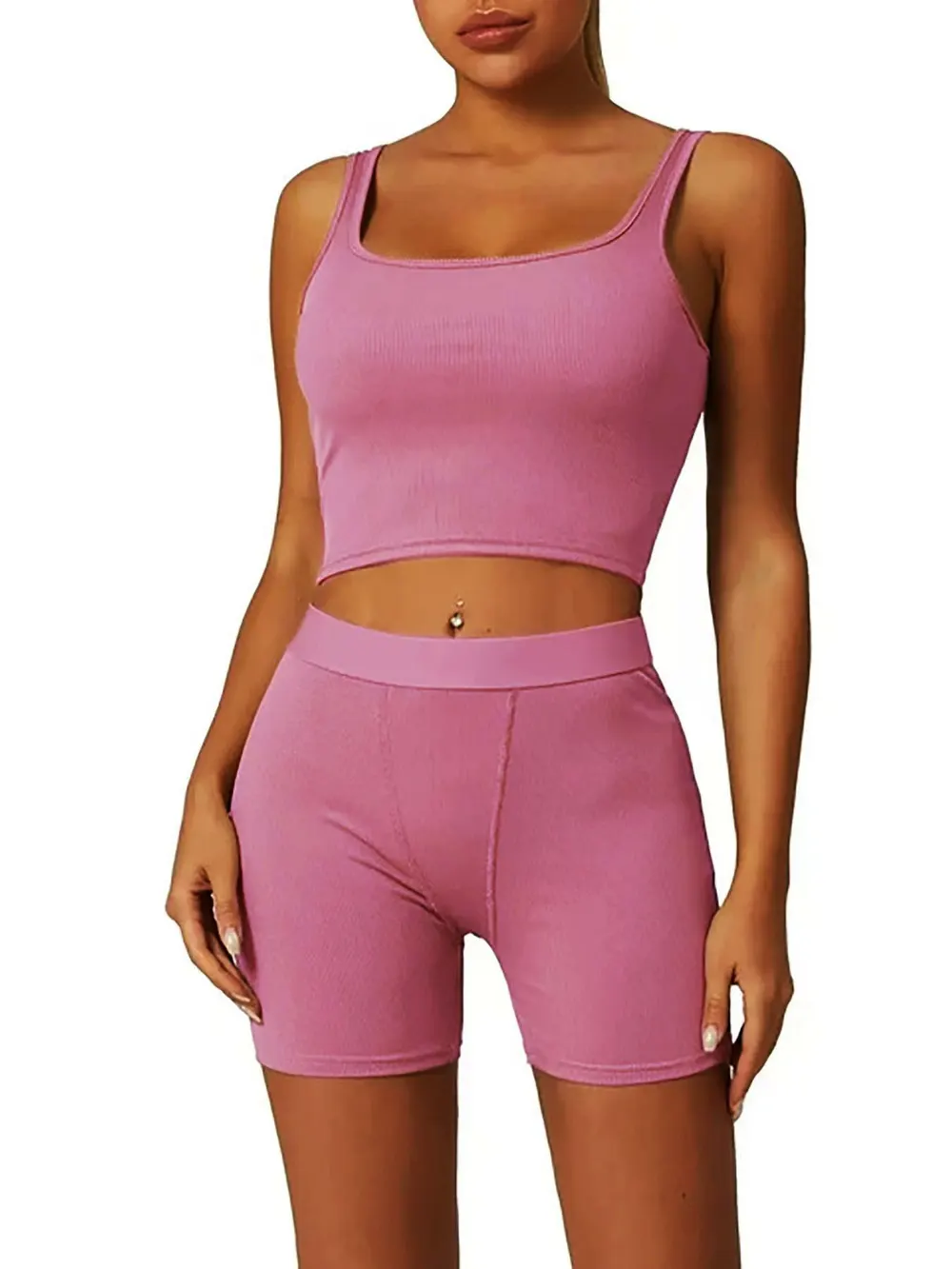 Linne och shorts-set