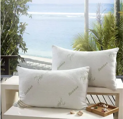 2 protectores de almohada de bambú impermeables con cremallera transpirable