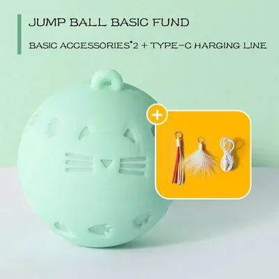 Brinquedo interativo para gato Crazy Ball, bola saltadora automática para gatinhos