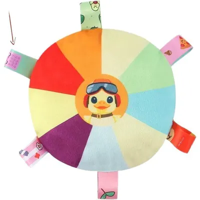 Discos Voadores de Pelúcia para Cães, Brinquedos de Mordida, Brinquedo Interativo de Puxar com Guizo no Interior, Padrão de Giratório, Lavável, Resistente a Mordidas para Cães
