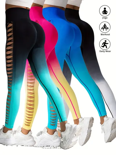 Calças de ginástica femininas, calças de ioga justas