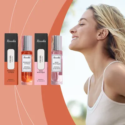 Série de Perfume em Rolinho Floral Encantador, Aroma Fresco e Suave, Perfume de Longa Duração para Encontros, Casais e Uso Diário