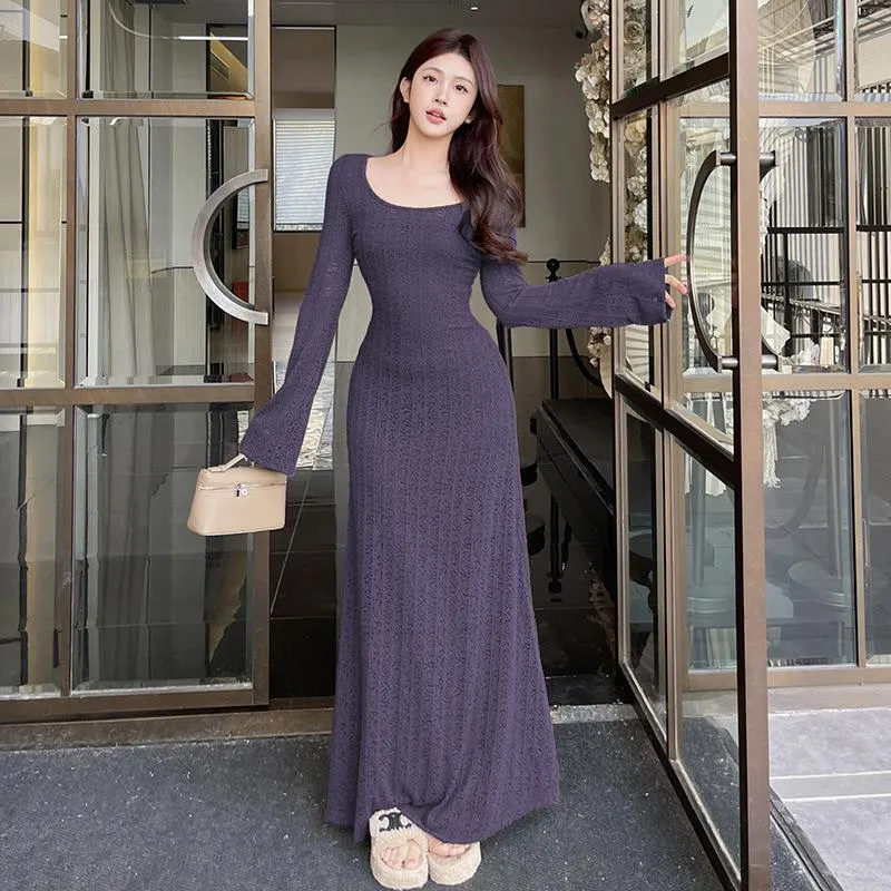 Vestido-blusa de renda simples e descontraído