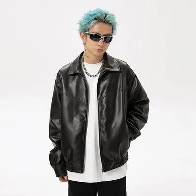 Unisex Höst Nytt Retro Trendigt Par Gatukläder High Street Dubbelöppning Jacka