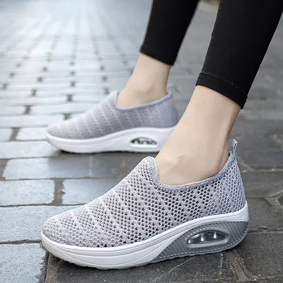 Damens Fashion Fly-knit Sneakers Utomhus