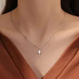 Collar con cadena de clavícula minimalista de sentido de diseño asimétrico empalmado de estilo japonés y coreano ins, de gran venta transfronteriza, mismo estilo que celebridad de internet