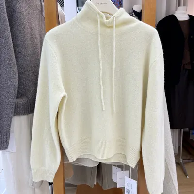 Suéter de tricô quente, grosso para outono e inverno, novo produto coreano de 2024, fashion, simples e versátil, para deslocamentos, com capuz, solto e modelador