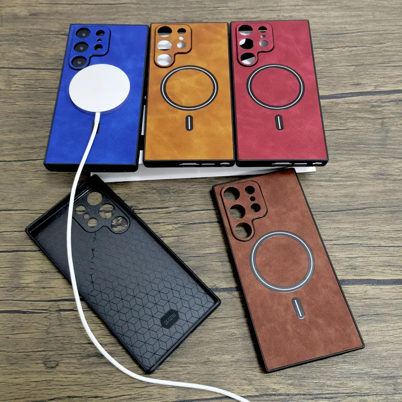 Läderliknande Magnetisk Telefonfodral