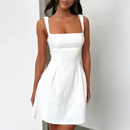 Vestido de alças com laço de renda e borboleta para jantares e festas