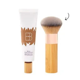 Creme hidratante com cor best-seller transfronteiriço, produto explosivo TK TEMU, pincel de base portátil, creme hidratante de base cor marfim, protetor solar