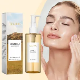 Óleo de limpeza Centella, removedor de maquilhagem facial e labial, removedor de maquilhagem olhos e lábios