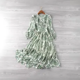 Saia floral de luxo leve, com cintura modeladora, para crianças