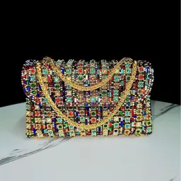 Full Diamond Handbag Single Shoulder Crossbody Kvällsväska