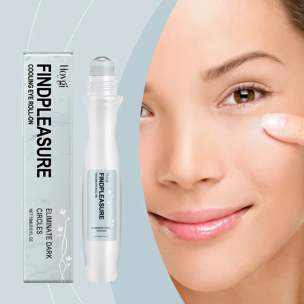Creme para os Olhos com Rolinho de Niacinamida Hoygi, Hidratante, Umectante, Clareador, para Linhas Finas e Cuidado da Pele da Área dos Olhos