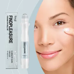 Creme para os Olhos com Rolinho de Niacinamida Hoygi, Hidratante, Umectante, Clareador, para Linhas Finas e Cuidado da Pele da Área dos Olhos