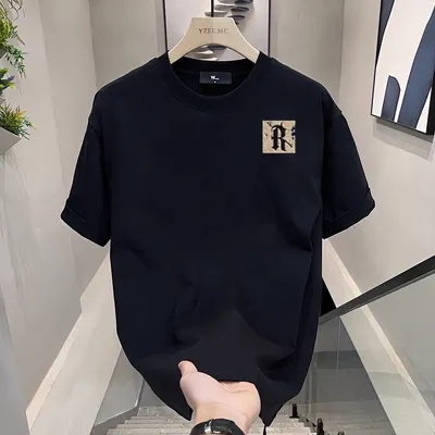 Herrkläder Lös Casual Tryck T-shirt