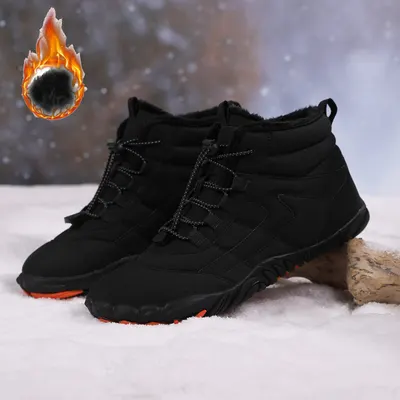 Sapatos de algodão de cinco dedos para homens, sapatos de caminhada com forro extra para casais, sapatos quentes espessos para mulheres