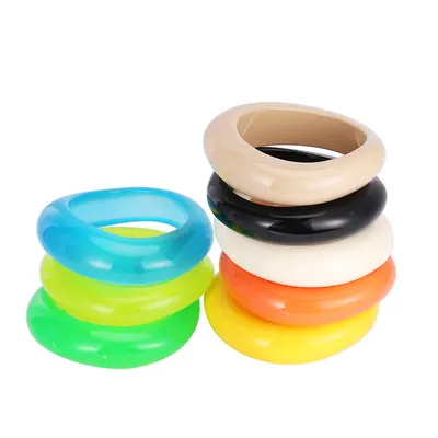 Pulseira de Resina Artesanal Multicor para Mulheres